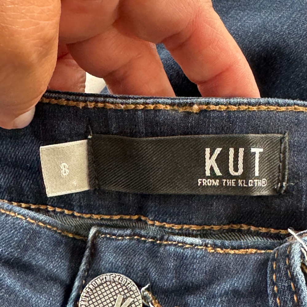 Kut from the Kloth 8 Blue Connie High Rise Fab AB Ankle Skinny Jeans KP1224MA9 - Picture 7 of 13